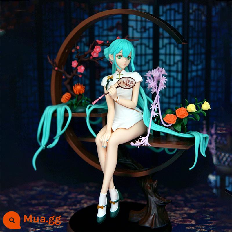 Trong nước phong cách quốc gia sườn xám Hatsune Miku Shaohua mô hình hai chiều mô hình anime gợi cảm trang trí món quà sinh nhật - Shaohua Hatsune 25cm phiên bản thường