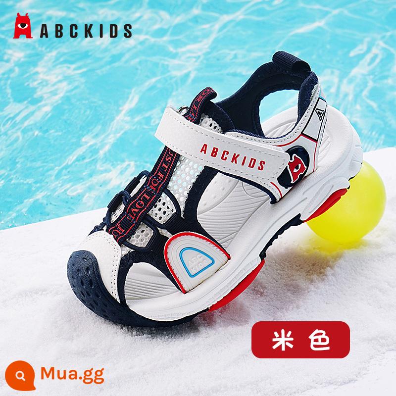 Giày trẻ em ABCKIDS giày bé trai giày bé gái giày sandal trẻ em mùa hè 2023 giày đi biển ngoài trời Bao Đầu - Màu be (quá lớn, chọn nhỏ hơn một cỡ so với giày thể thao)