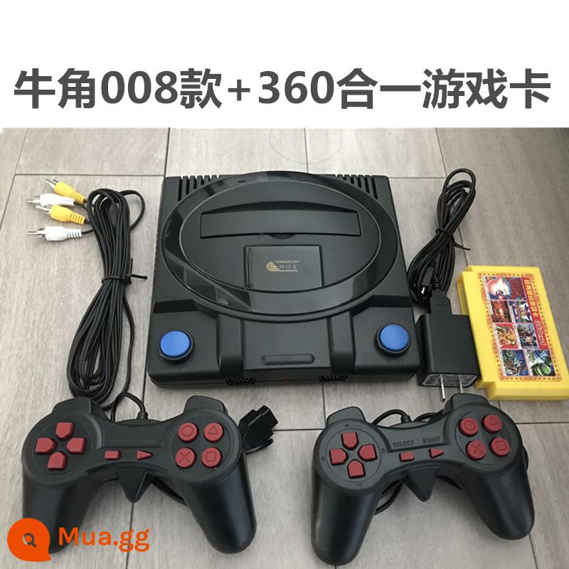 Máy chơi game Xiaobawang thời thơ ấu trò chơi cổ điển máy màu đỏ và trắng FC trò chơi TV 8-bit FC Contra tank - Niujiao 008 + 360 trong một thẻ trò chơi