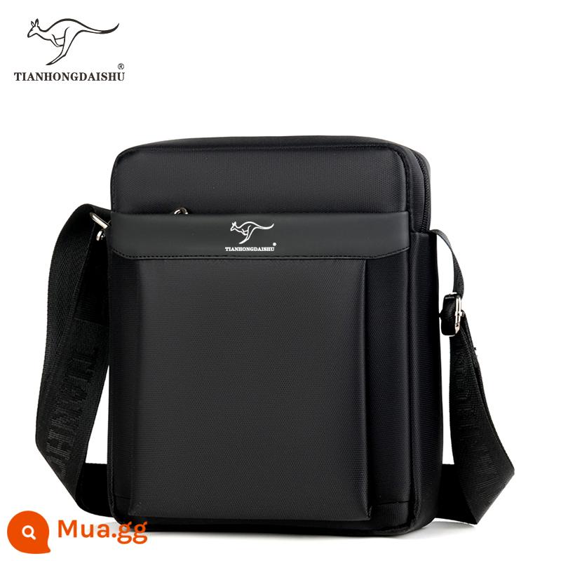 Shuai Tong Kangaroo Canvas Bag Túi vai nam lớn kinh doanh Oxford Vải qua túi đồ thông thường Túi nhỏ Backpack xiên vai - kèn đen