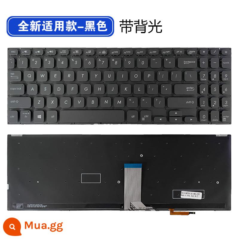 Thích hợp cho bàn phím ASUS S15 S530UA S5300F S5300U X530M K530FA Y5100UB - Màu đen áp dụng hoàn toàn mới có đèn nền