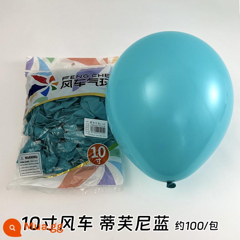 Cối Xay Gió Bóng 10 Inch 2.2 Gram Dày Cao Su Bóng Sinh Nhật Phòng Cưới Trang Trí Đám Cưới Tiếp Liệu - Màu xanh Tiffany 100 cái/gói