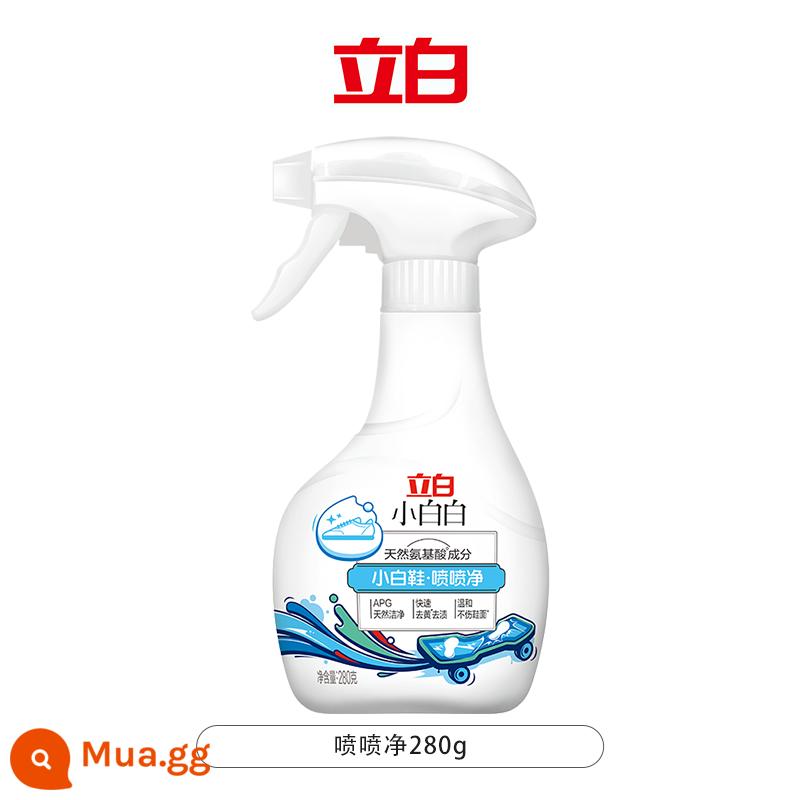 Libai nhỏ trắng trắng nhỏ trắng giày sạch giày thể thao xịt sạch chất làm sạch khô bàn chải giày giặt giày hiện vật khử nhiễm làm trắng - Xịt giày trắng 280g*1 chai