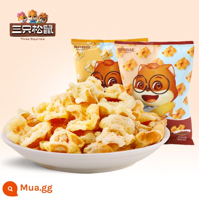 [Giảm 30 cho đơn hàng trên 99] Bắp rang ba con sóc 70g Tacos Corn Flakes Popcorn Snacks - Vị kem bắp rang 70g