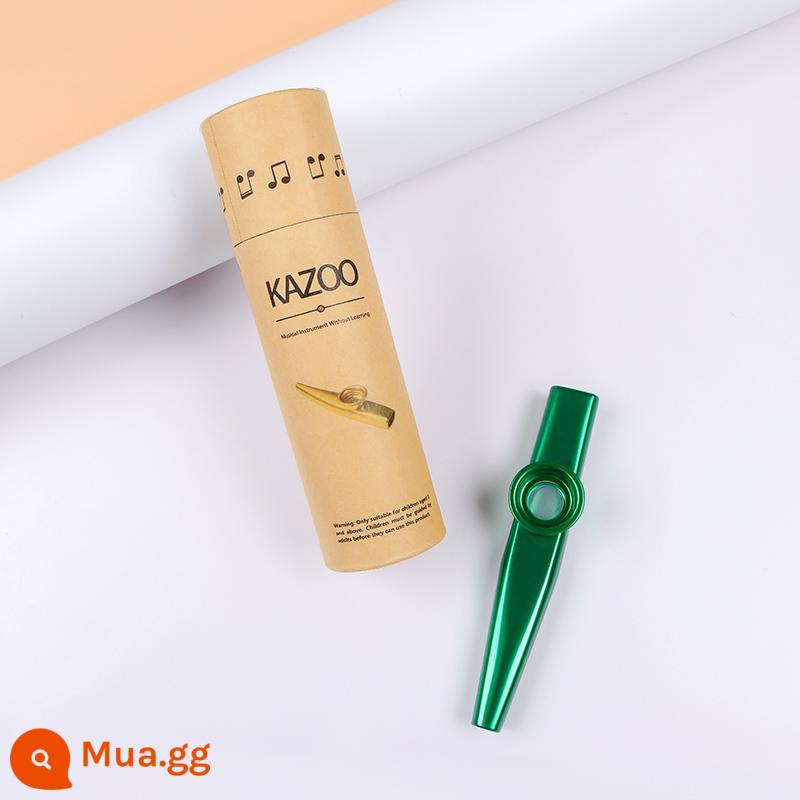 Chuyên nghiệp chơi kim loại Kazoo Kazoo Zuka sáo dễ sử dụng thích hợp guitar nhạc cụ đệm Ukri - Kèn kazoo kim loại (màu xanh lá cây)