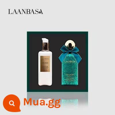 LAANBASA Leon Bazaar quà tặng sinh nhật hộp quà tặng cao cấp bộ dầu gội xả sữa tắm sữa tắm dưỡng thể - Bộ hộp quà tặng hai sản phẩm gồm 190 sữa dưỡng thể + sữa tắm 400ml