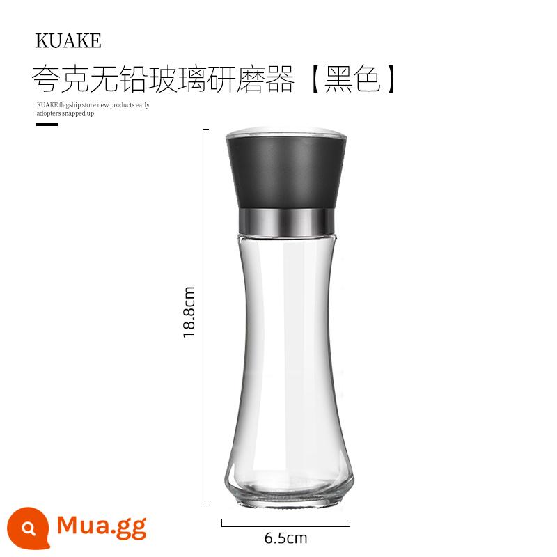 Máy xay tiêu thủ công tiêu vừng muối biển xay chai xay tiêu đen chai gia vị bếp gia đình - Máy xay [Black Classic High Model] 200ML