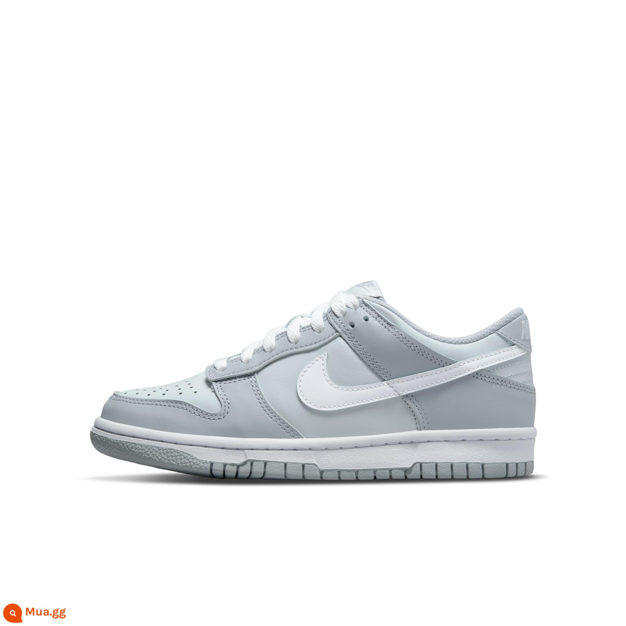 Nike Nike chính thức dành cho trẻ em DUNK LOW giày thể thao lớn cho trẻ em giày retro mùa hè mới thoáng khí DH9765 - 001 Vàng bạch kim/Trắng/Xám sói