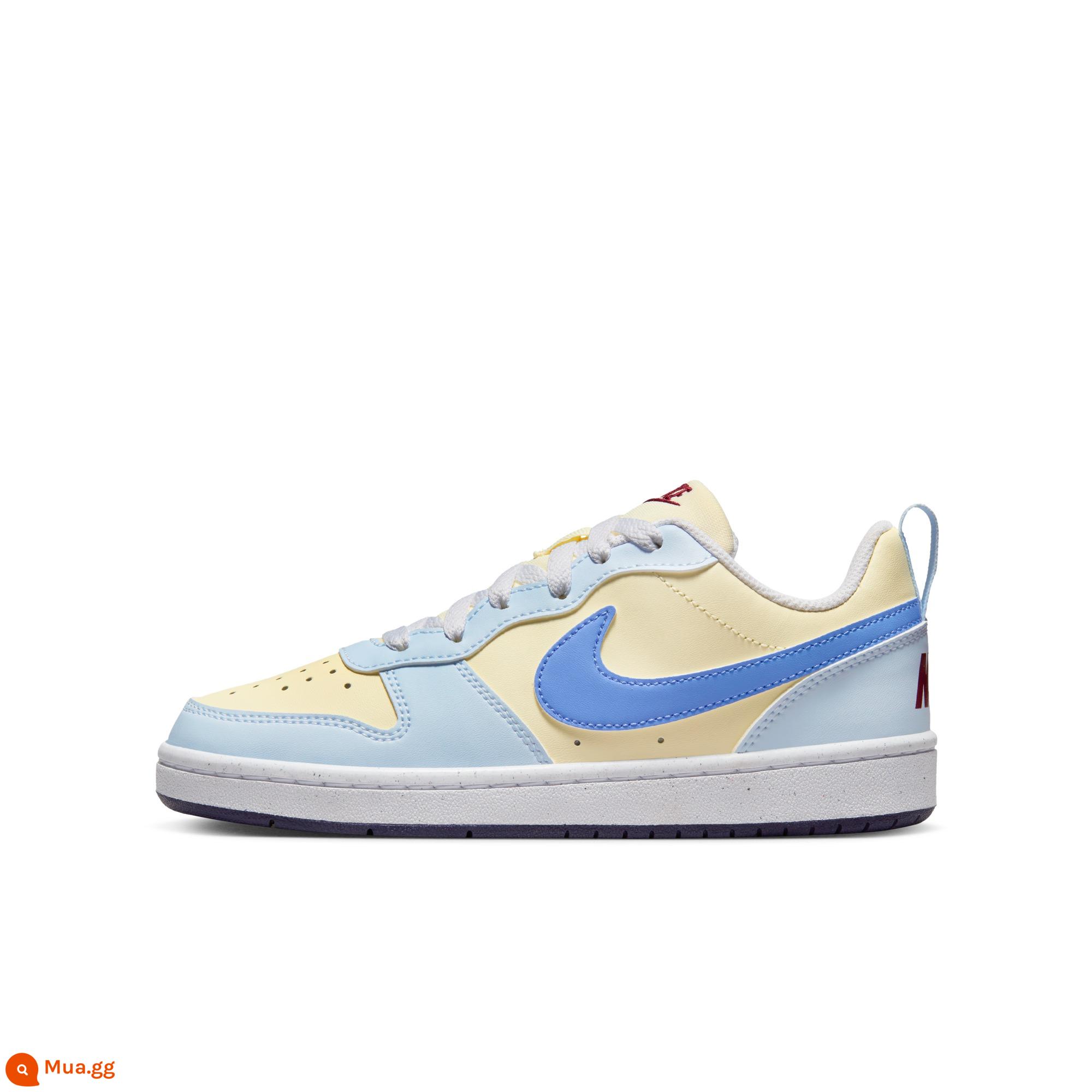 Nike Nike chính thức cho bé trai COURT BOROUGH giày thể thao trẻ em lớn mùa đông Giáng sinh mới FV8120 - 141 màu nước cốt dừa/xanh cực/trắng/xanh tím/tím mực/đỏ đội