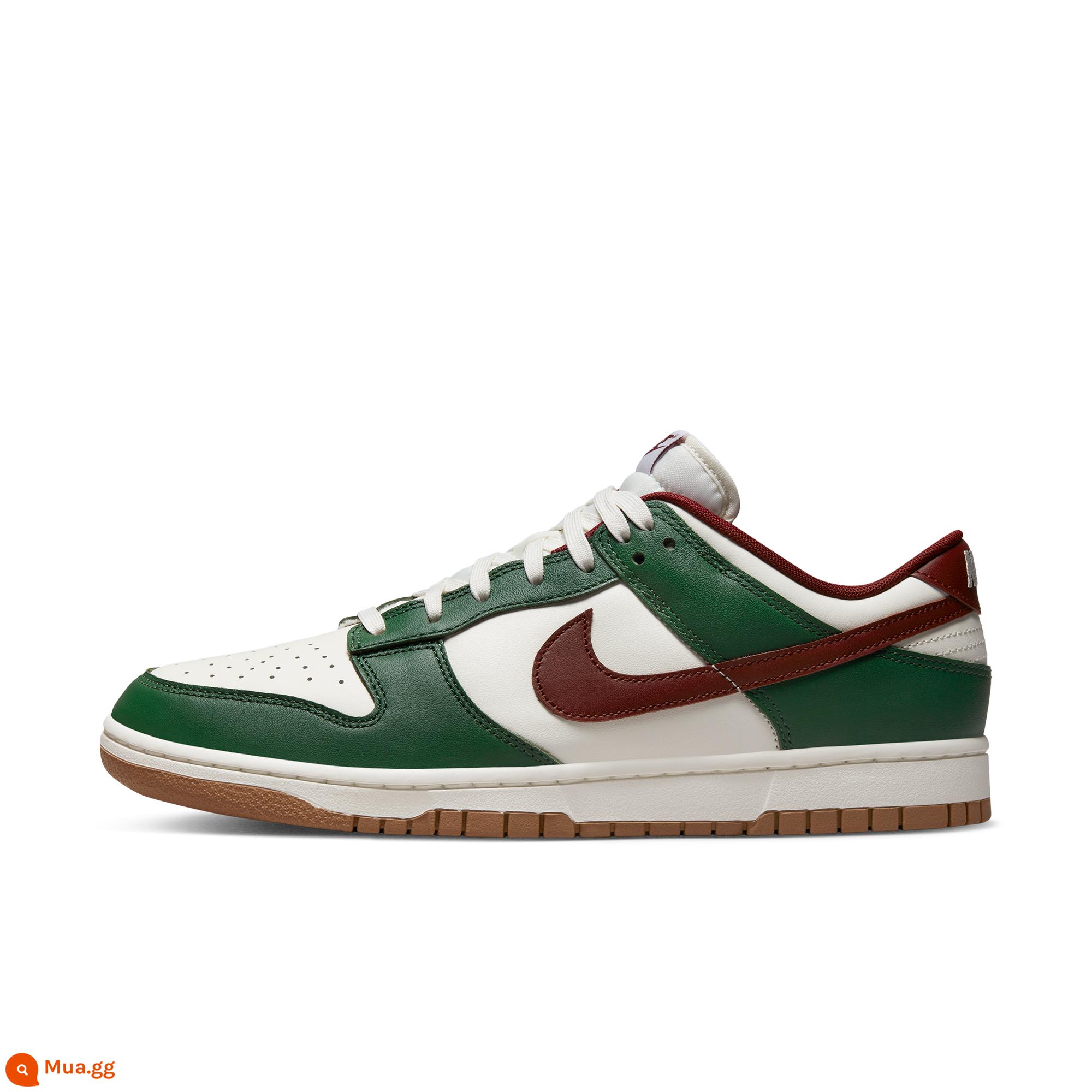 Giày thể thao nam Nike DUNK LOW chính thức giày đế cao su mùa xuân cổ thấp cổ điển nhẹ FB7160 - 161 Cánh buồm trắng/Đỏ đồng đội/Trắng/Trắng cánh buồm/Nâu lũa đậm/Xanh hẻm núi