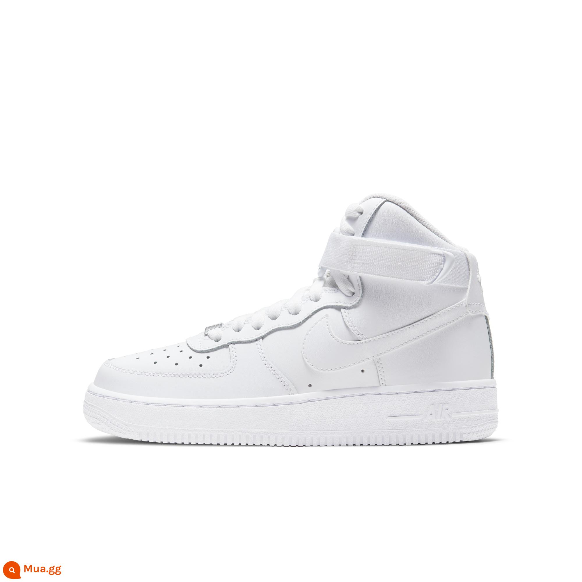 Nike Nike chính thức bé trai AIR FORCE 1 lớn trẻ em giày thể thao Air Force One mùa đông DH2943 - 111 trắng/trắng