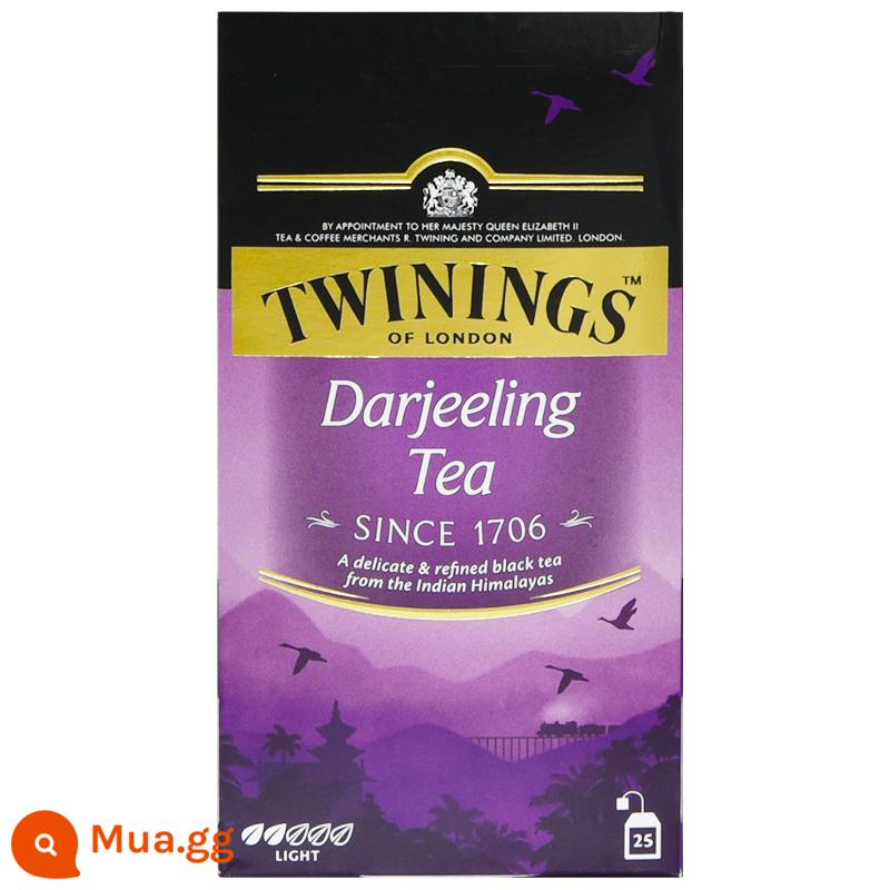 Twinings Downing gia đình giàu có Trà đen Earl Grey 25 miếng trà đen túi lọc phong cách Anh trà chiều trà sữa nướng đặc biệt - Trà đen Darjeeling Châu Âu