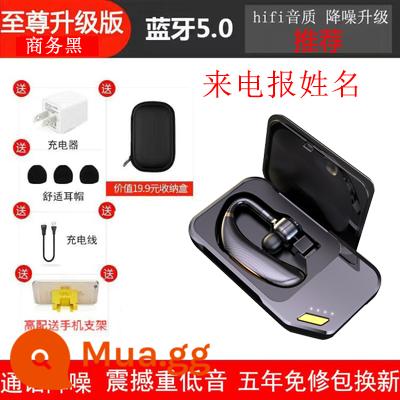 Thích hợp cho vivo Apple OPPO Xiaomi Huawei tai nghe bluetooth không dây móc tai báo tên thời gian chờ siêu lâu - Tên + ngăn sạc [đen] + tăng cường giảm ồn