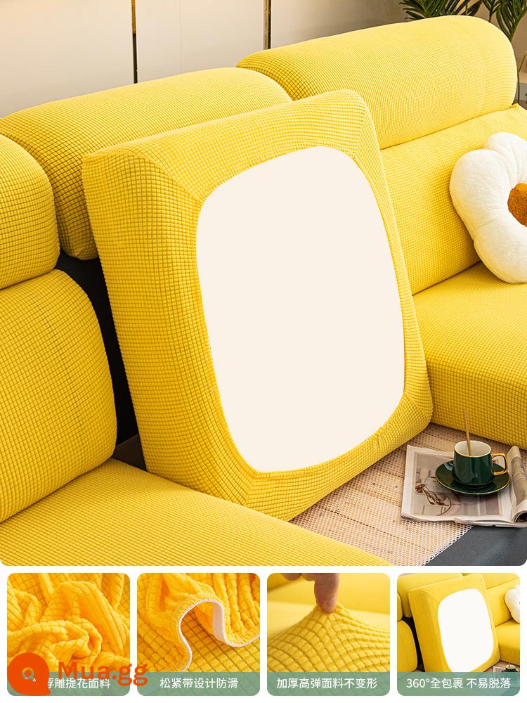 Bọc ghế sofa đa năng bao gồm tất cả bốn mùa phổ quát không cần đo tựa đầu tựa lưng bao đàn hồi đệm ghế bọc ghế sofa - Shuguang-Yellow [Bán hàng trực tiếp tại nhà máy, Đảm bảo chất lượng]