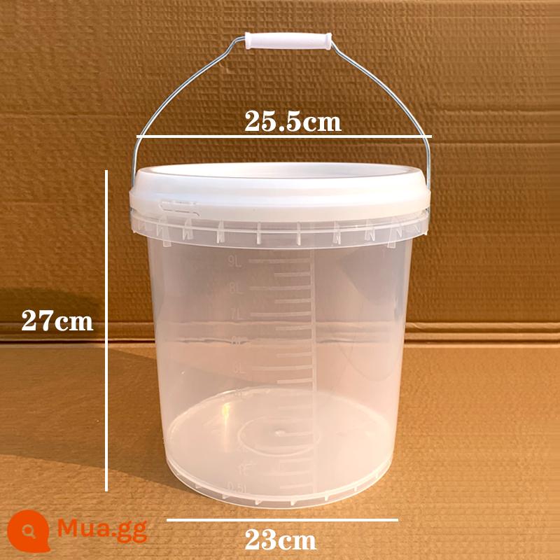 Cốc đo lường có quy mô nướng dung tích lớn thùng đo nhựa cấp thực phẩm 1000ml5000ml che cửa hàng trà sữa thương mại - thùng đong 10 lít