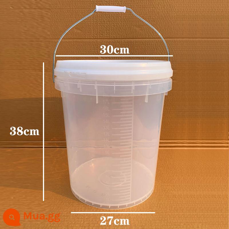 Cốc đo lường có quy mô nướng dung tích lớn thùng đo nhựa cấp thực phẩm 1000ml5000ml che cửa hàng trà sữa thương mại - thùng đong 20 lít