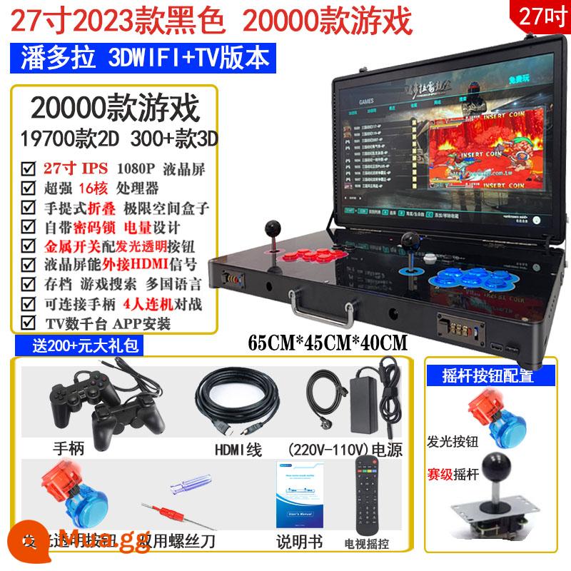 Pandora 3D Chơi Game Console Nhà Tất Cả Màn Hình Lớn Mới Đôi Cần Điều Khiển Street Fighter King of Fighters Gấp Đôi - Bộ xử lý Pandora 3D3288 (27 inch + phim truyền hình miễn phí)