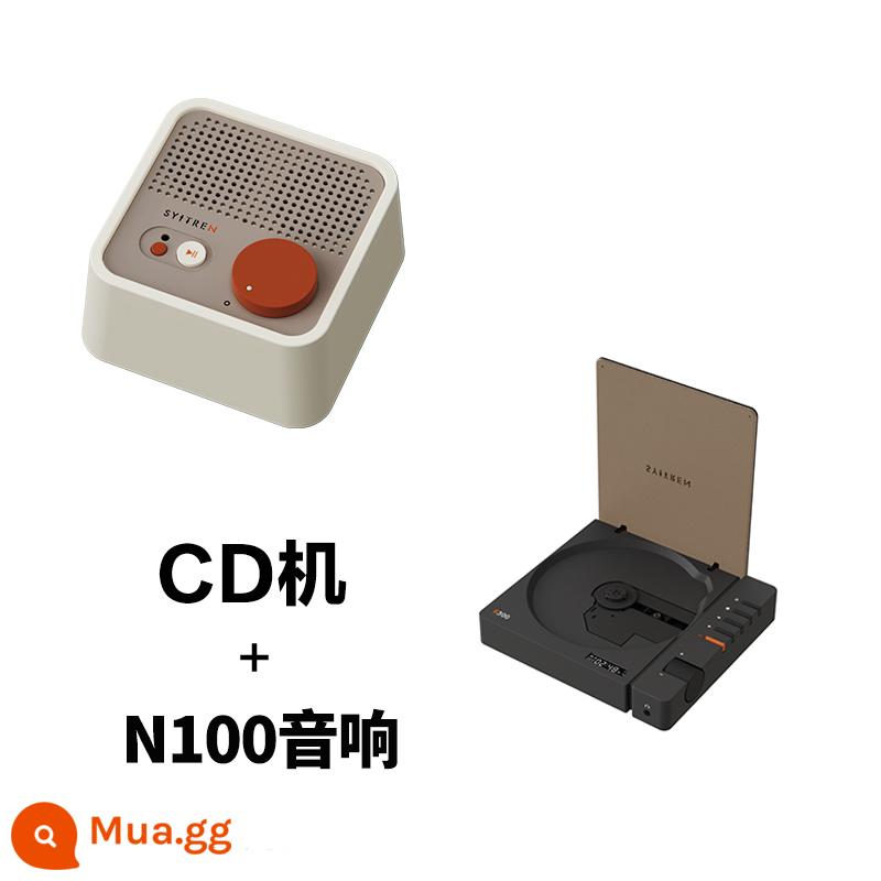 Syitren Satalin CD Inserter R300 Retro Bluetooth chất lượng cao nghe album máy CD nguyên chất di động - Loa N100 Màu Đen Sang Trọng