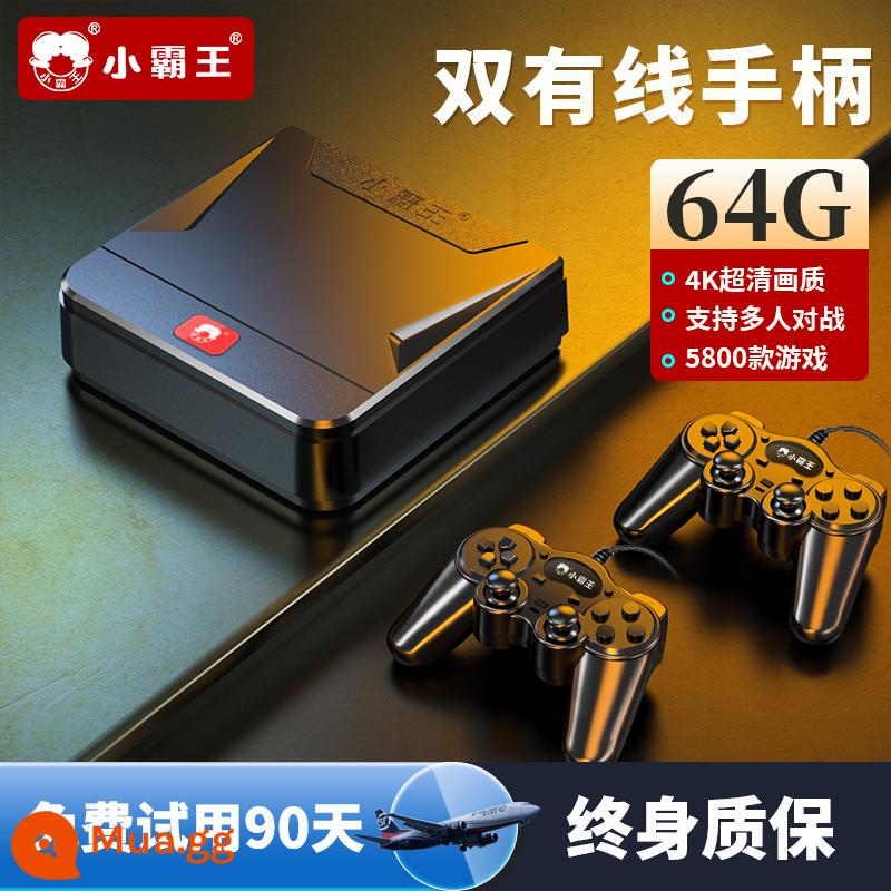 [2023 Mới] Máy Chơi Game Xiaobawang Với TV Máy Chiếu Gia Đình Arcade PS1 Hộp Trò Chơi HD FC Retro Hoài Cổ Gia Đình Máy Đỏ Trắng Tay Cầm Đôi Cần Điều Khiển Không Dây Cho Trẻ Em - Bộ điều khiển có dây kép [10.000 trò chơi] Model tối cao 64g ★ hỗ trợ các trận chiến hai người chơi