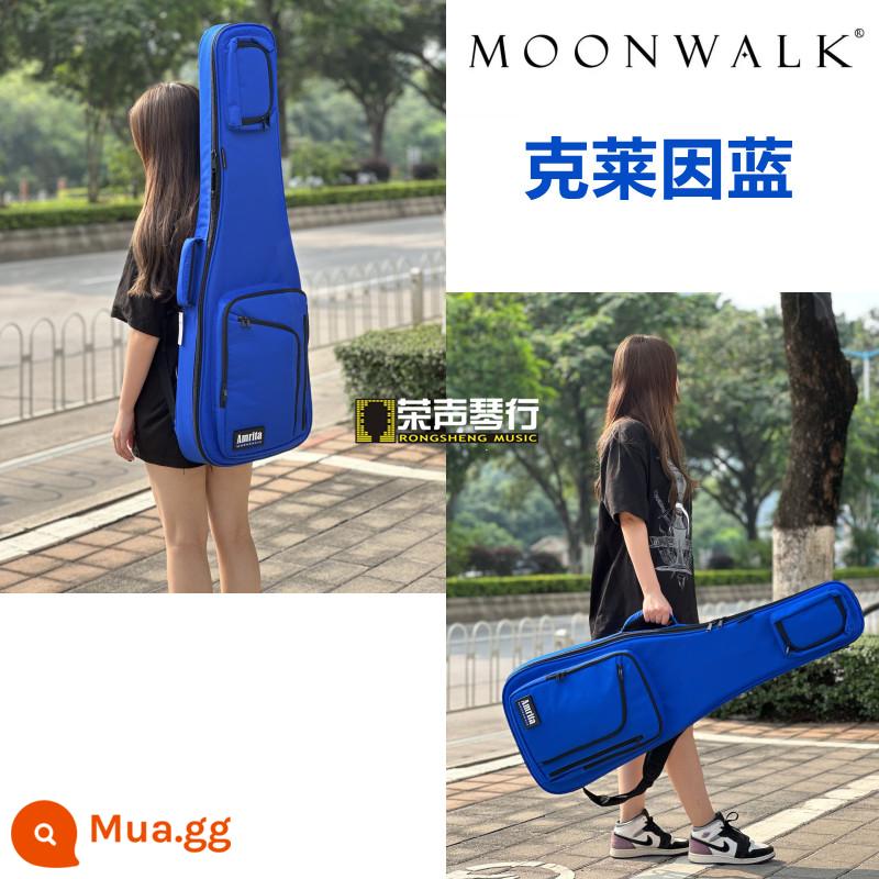 MOONWALK Đơn Giản Đơn Giản Dòng Đàn Guitar Điện Bass Điện Dân Gian Acoustic Buổi Biểu Diễn Túi Ba Lô - Dòng Alita [Túi đàn guitar điện Klein Blue] dày