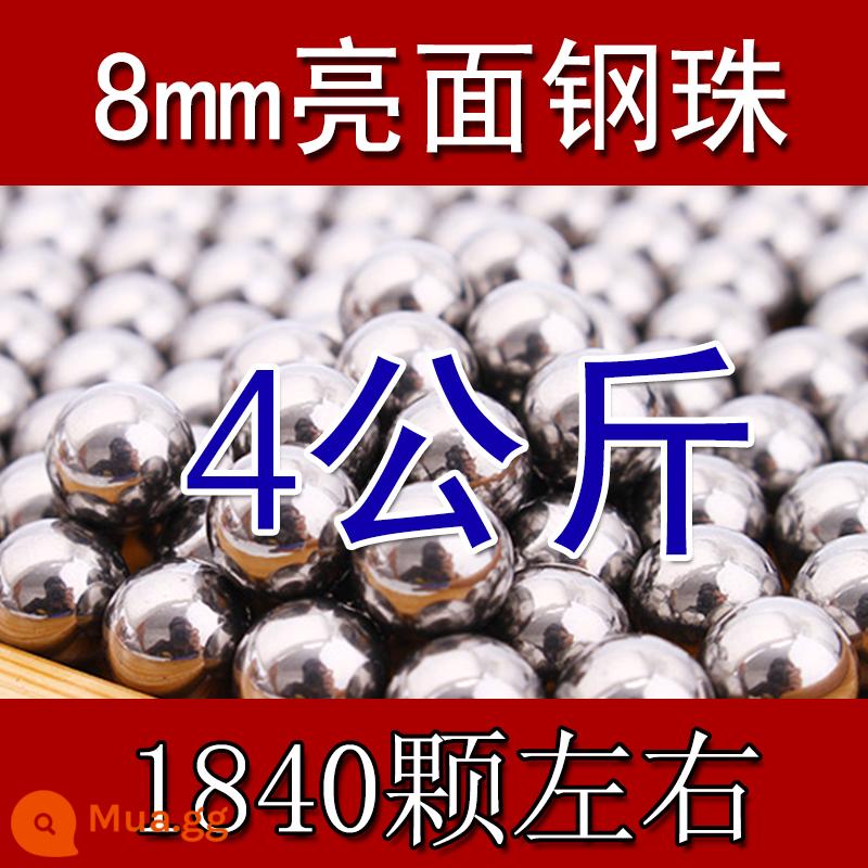 Bóng Thép 8 Mm Đặc Biệt Miễn Phí Vận Chuyển 5Kg Đá Cẩm Thạch Bi Thép 7mm8.5mm9mm8mm Máy Bay Ném Bom Chỉ Đính Hạt Súng Cao Su bóng - Bi thép 8mm 4kg [có vòng từ tính mạnh]