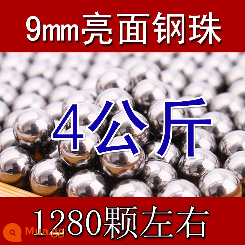 Bóng Thép 8 Mm Đặc Biệt Miễn Phí Vận Chuyển 5Kg Đá Cẩm Thạch Bi Thép 7mm8.5mm9mm8mm Máy Bay Ném Bom Chỉ Đính Hạt Súng Cao Su bóng - Bi thép 9mm 4kg [có vòng từ tính mạnh]