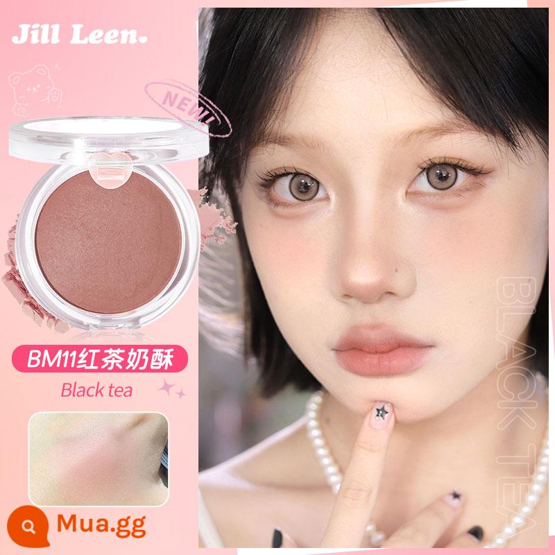 Phấn má hồng jill leen 18 dạng kem màu cam đậu sun đỏ khả năng sửa chữa Phấn má hồng jilleen màu tím má hồng nữ Yi Mengling 3g - BM11# Trà Đen Soufflé❤ Mới Nướng Trọng Lượng Lớn