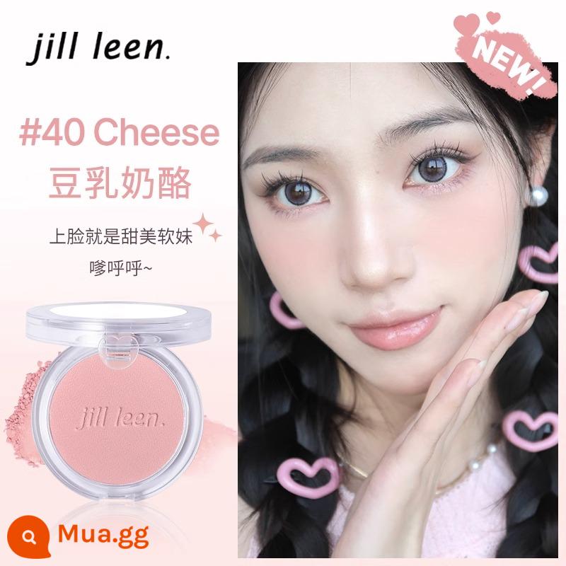 Phấn má hồng jill leen 18 dạng kem màu cam đậu sun đỏ khả năng sửa chữa Phấn má hồng jilleen màu tím má hồng nữ Yi Mengling 3g - 40# phô ​​mai sữa đậu nành❤ màu mới