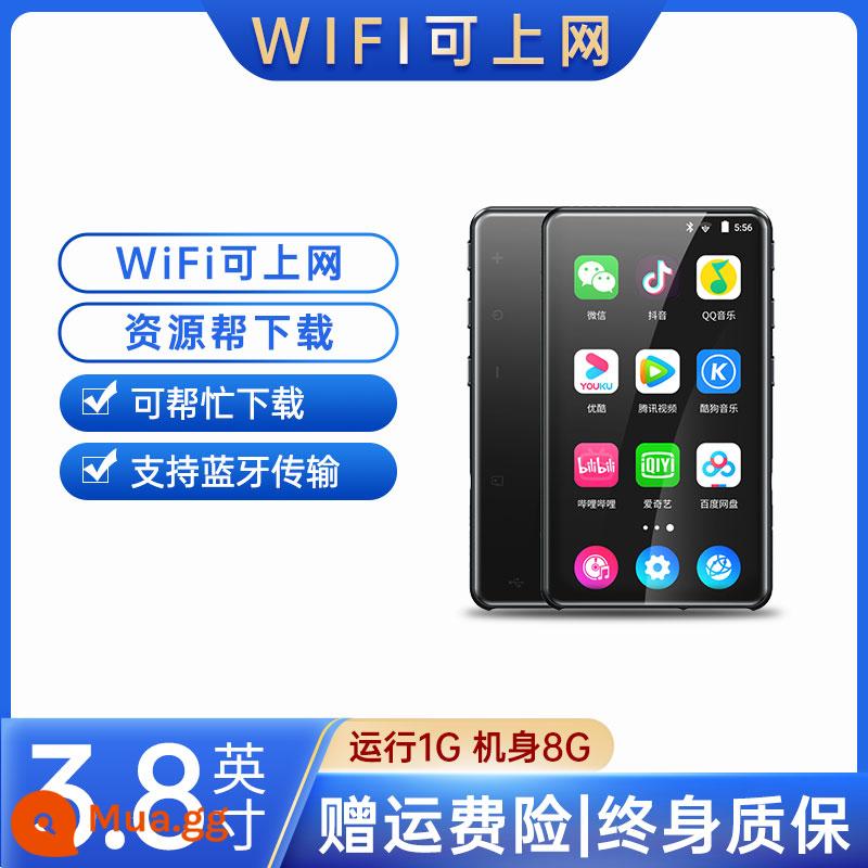 mp4 toàn màn hình mp5 wifi internet máy nghe nhạc mp3 mp6 đọc tiểu thuyết p4 đặc biệt nghe tiếng Anh dành cho học sinh trung học - WIFI thông minh 3,8 inch có thể truy cập Internet [chạy 1G]