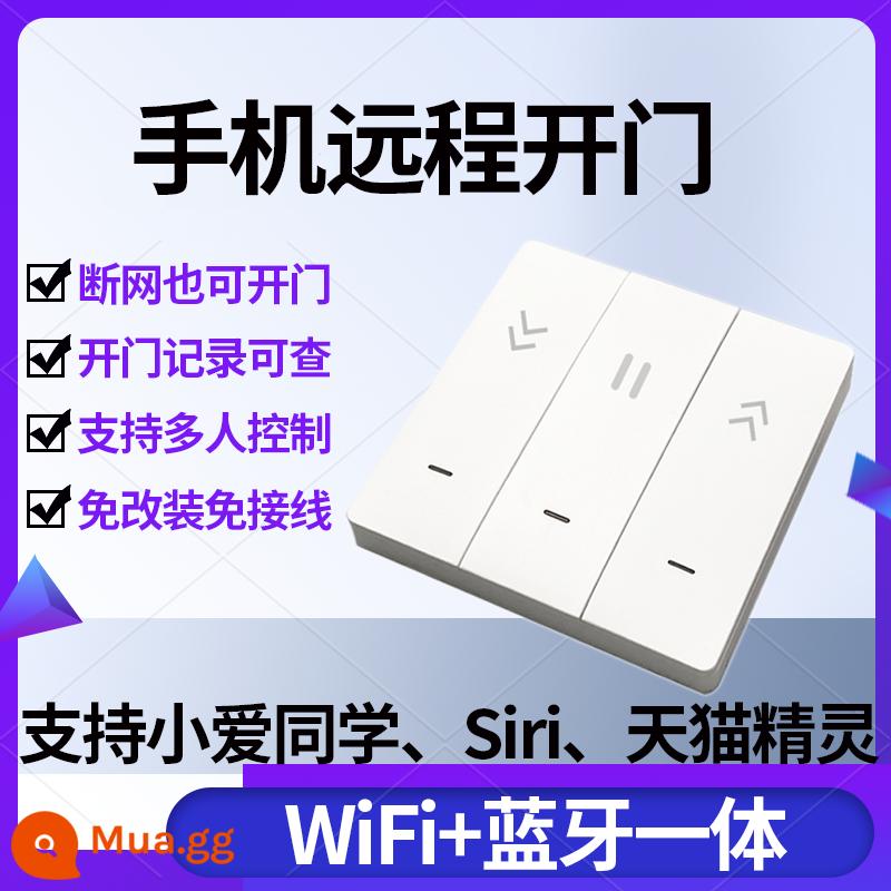 Yiweilian điện thoại di động cửa cuốn điều khiển từ xa cửa cuốn thông minh cửa nhà để xe cửa tự động điều khiển từ xa wifi - Phiên bản tích hợp Bluetooth + WiFi có nguồn điện (cửa đơn)