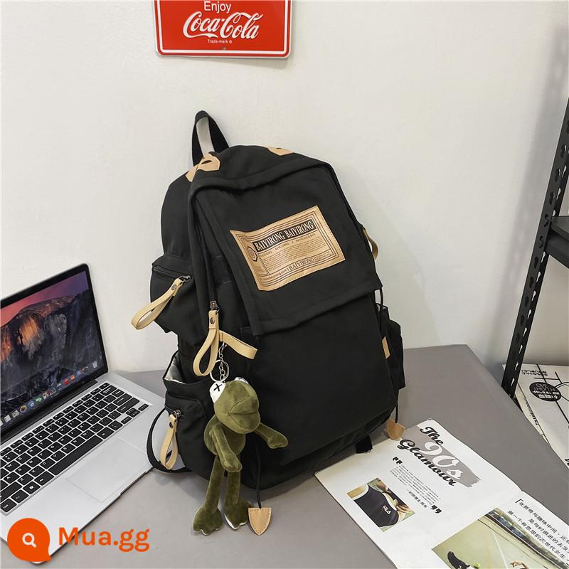 Ba Lô Mới 2022 Túi Máy Tính Thời Trang Công Suất Lớn Túi Du Lịch 16 Inch Schoolbag Nữ Sinh Viên Đại Học Ba Lô - đen