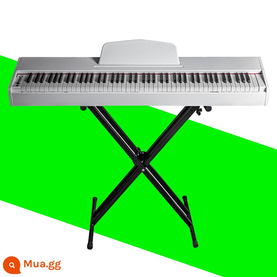 Bàn Schumanjia Đàn Piano Ngăn Kéo Gỗ Chắc Chắn Đàn Piano Điện Tử Búa 88 Phím Cho Người Lớn, Trẻ Em, Người Mới Bắt Đầu, Di Động - (Di động) Búa nặng 3 bước màu trắng + Chân đế X + túi đựng 800 nhân dân tệ