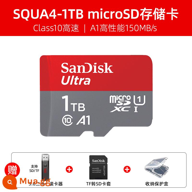 Thẻ nhớ SanDisk1t thẻ tf thẻ nhớ 1tb thẻ nhớ microsd tốc độ cao chuyển đổi thẻ nhớ điện thoại di động thẻ sd 2t - Đầu đọc thẻ hai trong một SQUA4-1TB+3.0