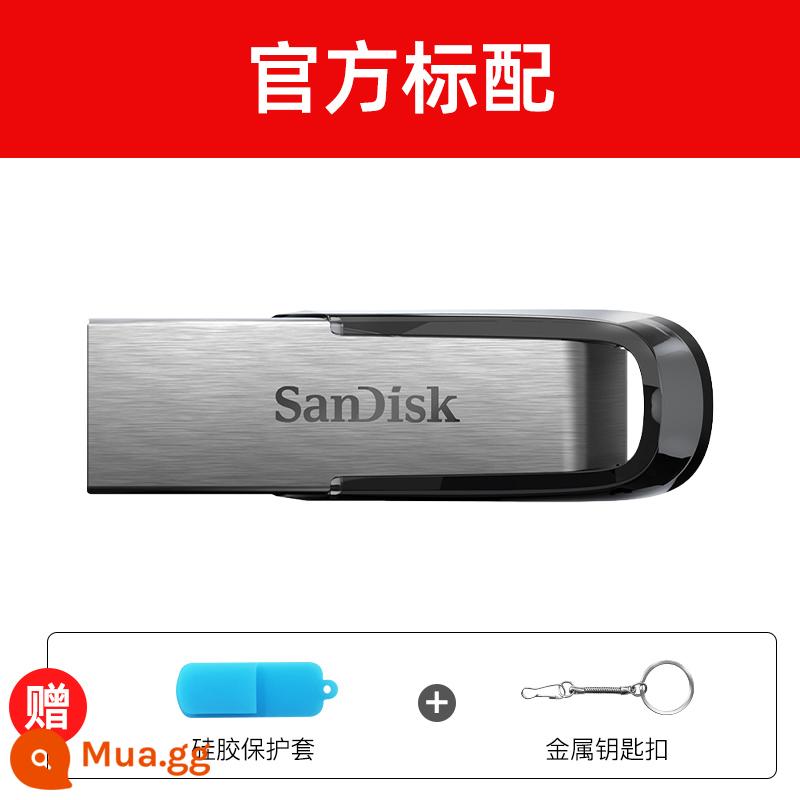 SanDisk U disk 64g flash tốc độ cao USB3.0 CZ73 64GUSB ổ đĩa flash kim loại mã hóa tùy chỉnh chữ xe hơi 64g - CZ73-64GB màu đen