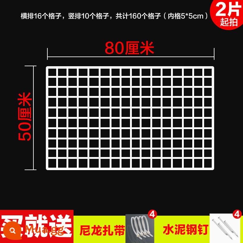 Lưới trưng bày tác phẩm giá đỡ tấm lưới giá lưu trữ lưới thép mẫu giáo lưới sắt giá treo siêu thị - Đậm 80*50 cm [Đặt hàng tối thiểu 2 chiếc]