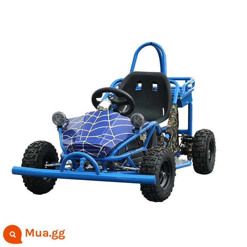 Go-kart bốn bánh xe bãi biển đầu máy ô tô điện ô tô trẻ em mini nhỏ vượt địa hình ống thép trôi xe - Ghế trước sau chỉnh điện, xe nguyên bộ bao gồm ắc quy