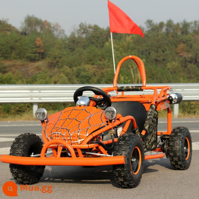 Go-kart bốn bánh xe bãi biển đầu máy ô tô điện ô tô trẻ em mini nhỏ vượt địa hình ống thép trôi xe - Xe đạp điện một chỗ ngồi không có pin