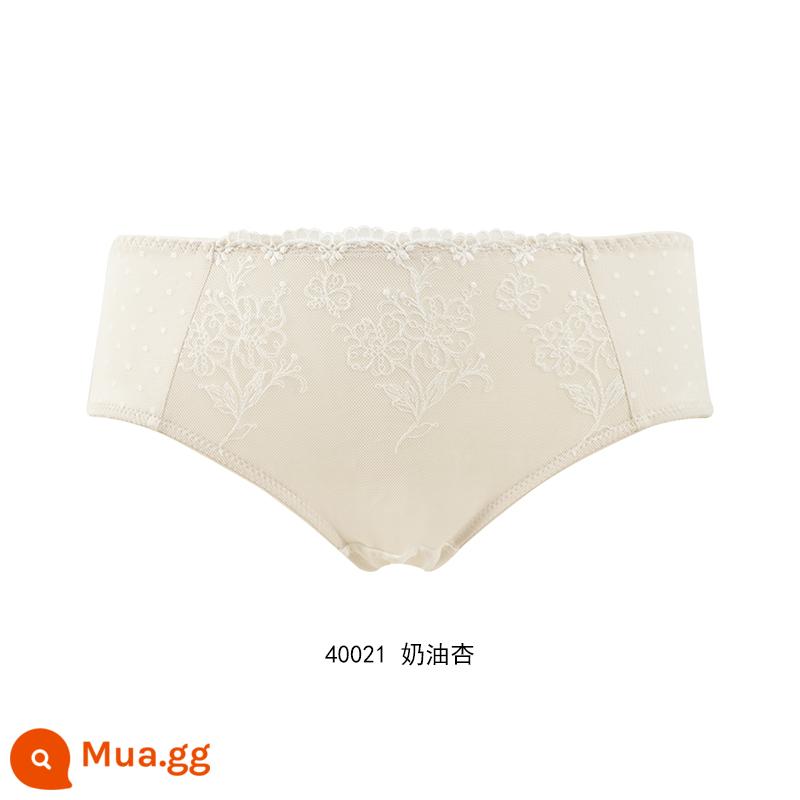 [59.3 nhân dân tệ 4 cái] Quần lót cotton mềm mại và thoải mái của Gorell dành cho nữ, quần boxer lưng giữa bằng cotton nguyên chất BWP22339 - Kem Mơ 40021