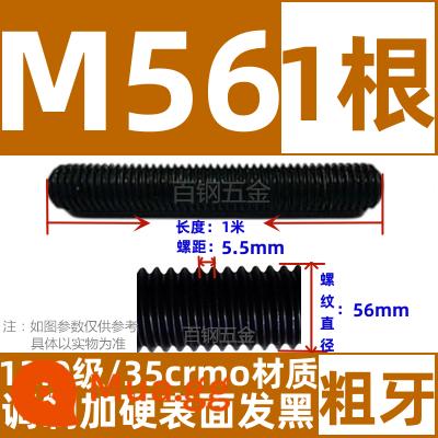 Thanh vít cường độ cao 8,8/10,9/12,9 thanh ren đầy đủ lớp ren vít đầy ren M6M8M10-M64 - Cấp 12,9 M56*1 mét