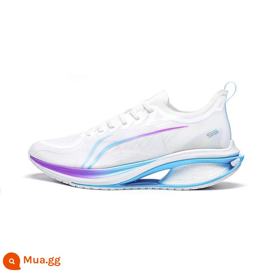 Li Ning Wu Shi 5S 3.0 | Giày chạy bộ cho nam, giày chạy bộ chống sốc thoáng khí, giày thể thao đế mềm chống sốc nhẹ cho nam - tiêu chuẩn trắng