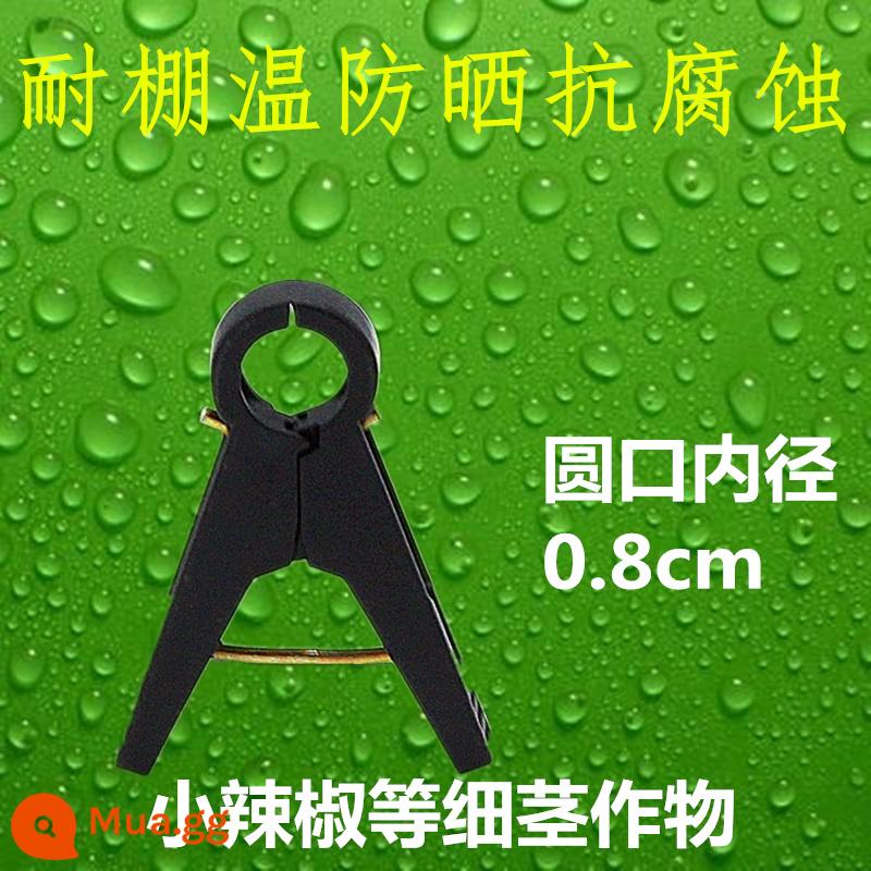 Nhà kính cà chua cà chua dưa chuột clip treo cây con clip dây nho buộc đặc biệt zucchini fu cây nho rau treo clip cây nho - 500 quả ớt đen 0,8 quả nhỏ