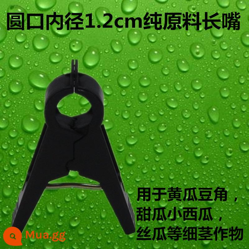 Nhà kính cà chua cà chua dưa chuột clip treo cây con clip dây nho buộc đặc biệt zucchini fu cây nho rau treo clip cây nho - 1.2 Nguyên liệu thô miệng dày đen 1000 miếng