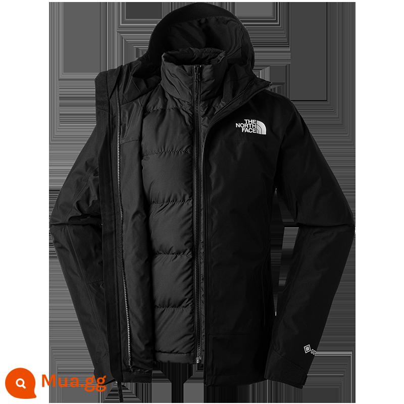 Áo khoác ba trong một TheNorthFace Áo khoác ngoài trời có lót lông ngỗng chống thấm nước GOORETEX dành cho nữ | 83RU - JK3/đen