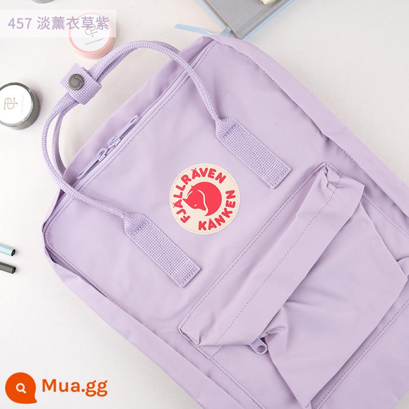 Ba lô kanken chính hãng cáo bắc cực / fjallraven Thụy Điển ba lô đi học cổ điển mini nam nữ - tím nhạt