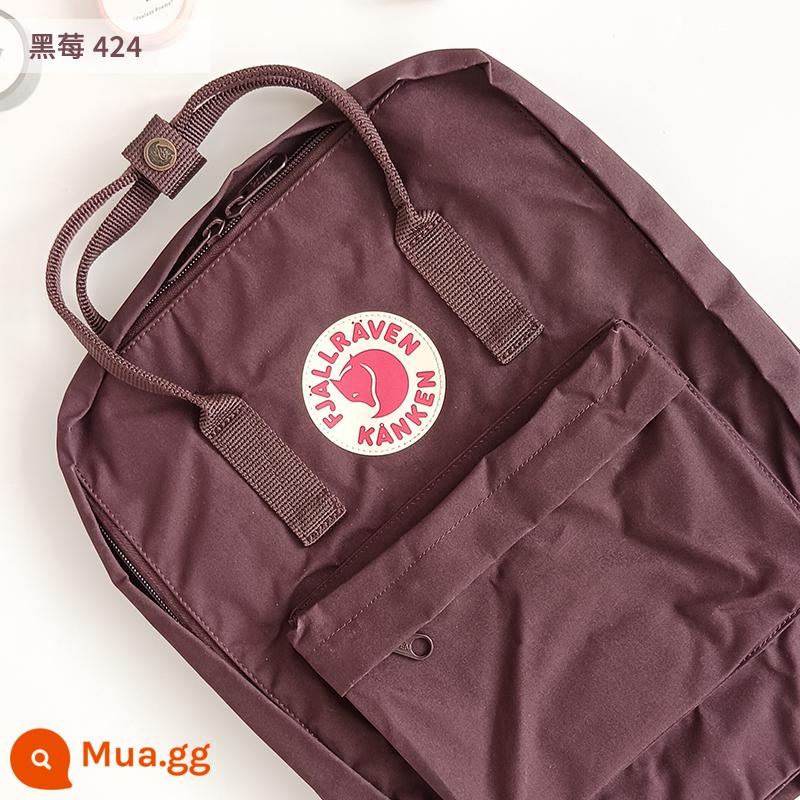 Ba lô kanken chính hãng cáo bắc cực / fjallraven Thụy Điển ba lô đi học cổ điển mini nam nữ - blackberry 424