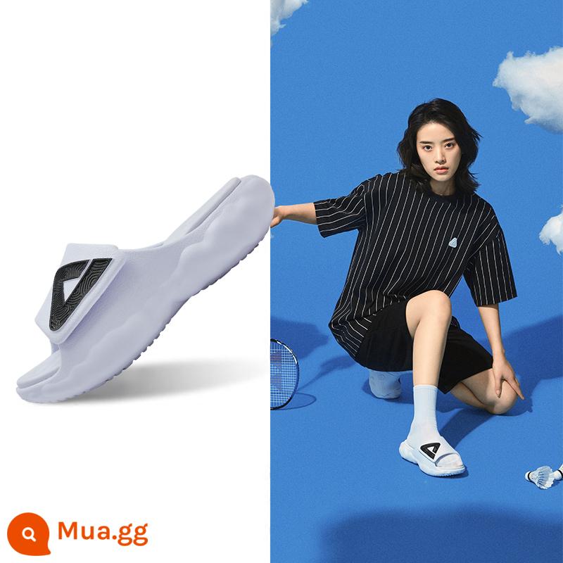 Peak State Extreme Cloud丨Dép nam mùa hè mới giày đi biển giày nam Xăng đan thể thao bóng rổ Velcro nữ - [Mẫu nữ] Lớn màu trắng/đen