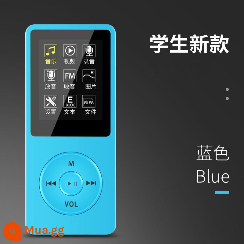 Máy nghe nhạc mp3 chính hãng mp4 sinh viên thể thao robin ghi âm e -book chơi nhạc tiếng anh nghe tiếng Anh - màu xanh da trời