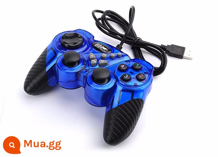 USB tay cầm chơi game FC arcade NBA2K trực tiếp bóng đá Contra Khủng Long Quick Fight King of Fighters gửi 9000 game - Dây chuyền xanh nổ-rung-860 xanh