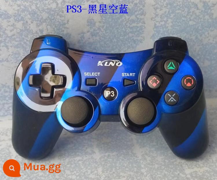 Tay cầm PS3 rung đôi rocker PS3 chủ trò chơi PC máy tính tay cầm có dây PS3 Bluetooth không dây - PS3-Sao Xanh + Đen