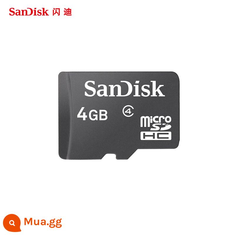 thẻ sandiskSanDisktf thẻ nhớ điện thoại di động 4g thẻ nhớ class4 thẻ micro sd loa nhỏ thẻ nhỏ - đen